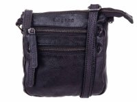 Bagsac Casual Leder Damen Umhängetasche B486005 schwarz