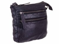 Bagsac Casual Leder Damen Umhängetasche B486005 schwarz
