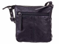 Bagsac Casual Leder Damen Umhängetasche B486005 schwarz