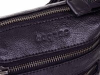 Bagsac Casual Leder Damen Umhängetasche B486005 schwarz