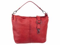 Bagsac Casual Leder Damen Shopper B486004 rot