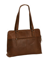 The Chesterfield Brand Wax Pull Up Leder Damen Aktentasche Flint C48.0841 31 cognac