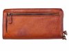 The Chesterfield Brand Leder Soft Antique Damen Reißverschlussbörse cognac