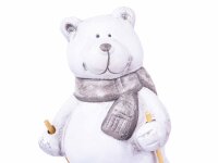 Cepewa Lustiger Eisbär auf Ski Deko-Figur ca.16 cm