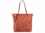 DIMAGINI Leder Laptoptasche 15"DM 384007 Kroko-Optik Cognac