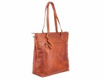 DIMAGINI Leder Laptoptasche 15"DM 384007 Kroko-Optik Cognac