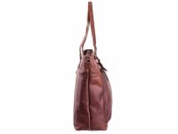 DIMAGINI Leder Laptoptasche 15"DM 384007 Kroko-Optik Brown