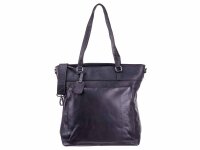 DIMAGINI Leder Laptoptasche 15"DM 384007 Kroko-Optik Black