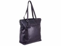 DIMAGINI Leder Laptoptasche 15"DM 384007 Kroko-Optik Black