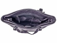 DIMAGINI Leder Laptoptasche 15"DM 384007 Kroko-Optik Black