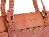 DIMAGINI Leder Laptoptasche 16" DM384008 Kroko-Optik