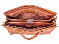 DIMAGINI Leder Laptoptasche 16" DM384008 Kroko-Optik
