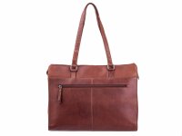 DIMAGINI Leder Laptoptasche 16" DM384008 Kroko-Optik Brown