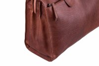 DIMAGINI Leder Laptoptasche 16" DM384008 Kroko-Optik Brown