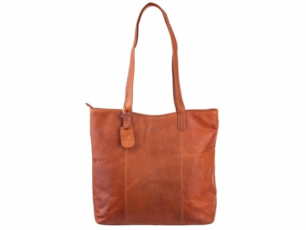 DIMAGINI Leder Shopper DM 384010 mit Laptopfach 15"...