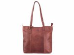 DIMAGINI Leder Shopper DM 384010 mit Laptopfach 15&quot; Brown