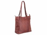 DIMAGINI Leder Shopper DM 384010 mit Laptopfach 15&quot; Brown