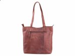 DIMAGINI Leder Shopper DM 384010 mit Laptopfach 15&quot; Brown