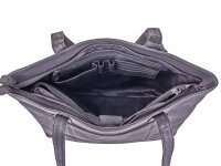 DIMAGINI Leder Shopper DM 384010 mit Laptopfach 15" Black