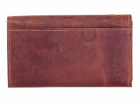 Greenwood Leder Damen Querformat Überschlagbörse 140-RFID