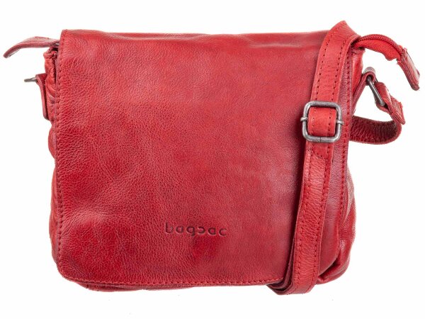 Bagsac Casual Unisex Leder Umhängetasche B486009 rot