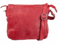 Bagsac Casual Unisex Leder Umhängetasche B486009 rot