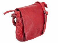 Bagsac Casual Unisex Leder Umhängetasche B486009 rot