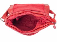 Bagsac Casual Unisex Leder Umhängetasche B486009 rot