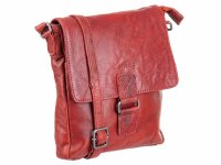 Bagsac Casual Unisex Leder Umhängetasche B487004 rot
