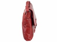 Bagsac Casual Unisex Leder Umhängetasche B487004 rot