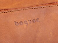 Bagsac Casual Damen Leder Reißverschlusstasche B488001 braun