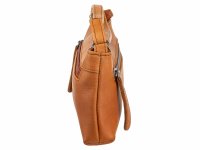 Bagsac Casual Damen Leder Reißverschlusstasche B488003 braun