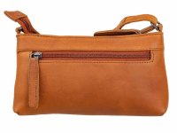 Bagsac Casual Damen Leder Reißverschlusstasche B488003 braun