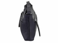 Bagsac Casual Damen Leder Reißverschlusstasche B488003 schwarz