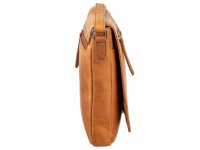 Bagsac Casual Unisex Leder Überschlagtasche B488005 braun