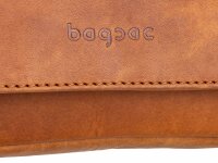 Bagsac Casual Unisex Leder Überschlagtasche B488005 braun