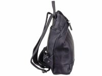 Bagsac Casual Damen Leder Cityrucksack B588009 schwarz