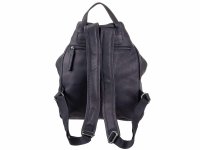 Bagsac Casual Damen Leder Cityrucksack B588009 schwarz