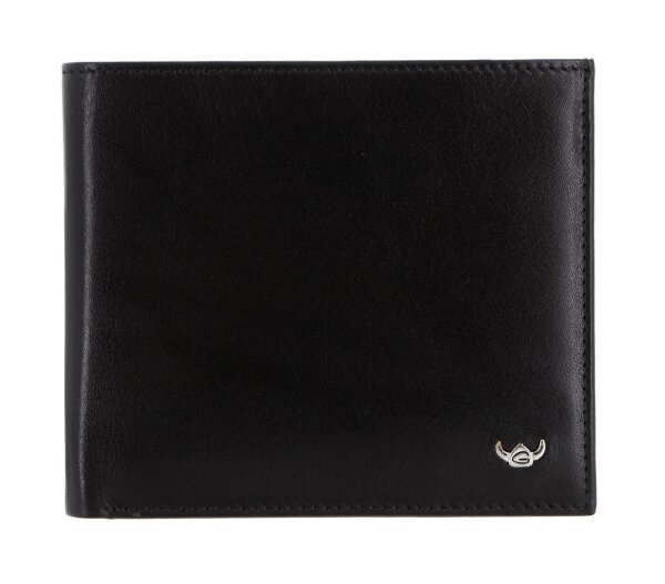 Golden Head Colorado Flache Herrengeldbörse Querformat Leder Schwarz