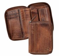camel active Melbourne Herren Reißverschluss-Geldbörse Hoch Leder 247 705