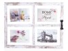 Edco Bilderrahmen für 4 Fotos, 15x10 cm 16563 shabby chic ca. 37 x 45 x 3,4 cm weiss