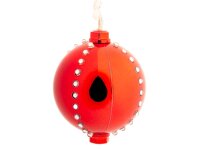 Edco Weihnachtskugel mit LED-Licht ca. 8 cm mit 44 LEDs