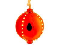 Edco Weihnachtskugel mit LED-Licht ca. 8 cm mit 44 LEDs