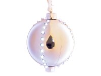 Edco Weihnachtskugel mit LED-Licht ca. 8 cm mit 44 LEDs