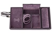 Windrose Pure Uhrenkoffer mit USB-Ladestation 803926 Schwarz