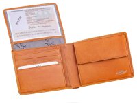 Golden Head Como Scheintasche Billfold coin wallet Geldbörse Herren Cognac
