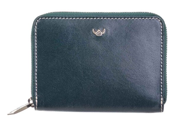 Golden Head Venezia Zipped Billfold Reißverschlussbörse Damen Dunkelgrün