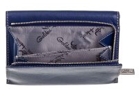 Golden Head Venezia Reißverschlussbörse Ladies purse wallet Geldbörse Damen Dunkelblau