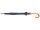 Edco Regenschirm brauner Griff 51707 Stockschirm automatik blau, 8 Streben