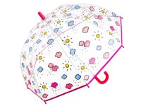 Edco Kinder Regenschirm 56878 Stockschirm transparent mit...